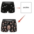 thumbnail image 5 of HXWCHs Custom Photo Printed Men's Underwear Novelty Face Briefs Unique for Him Comfortable Fabric XL Black, 5 of 6