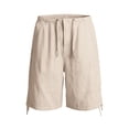 thumbnail image 6 of Breezora Women’s Baggy Cargo Denim Shorts – Wide Leg Knee Length Shorts with Pockets & Drawstring Waist, 6 of 6