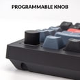 thumbnail image 3 of Keychron V1 Clavier Mécanique Filaire à 75 % Qmk/Via Programmable, Commutateurs Rouges à Commutation à Chaud Compatibles avec Mac Windows Linux - Noir Carbone, 3 of 5