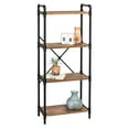 Honey Can Do 4Tier Industrial Black Bookshelf