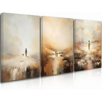 Hieng The Living Christ Prints Christian Wall Art Jesus on Path Pictures The Family Proclamation Gallery LDS Wall Art Saint Print Canvas Religious Gift Christian(Only canvas)