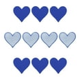 thumbnail image 1 of Parche de corazón Uxcell azul, parche de planchar, apliqué bordado de 2.8x2.68 pulgadas para reparación de ropa, mochila, 10 piezas, 1 of 6