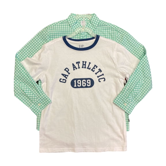 GAP Kid's Boy's Short Sleeve Crewneck Graphic Tee (Optic White, L (10/12))