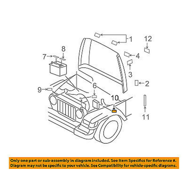 Jeep CHRYSLER OEM 2007 Wrangler Labels-Emission Label 68000706AA -  