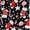 Black Candy Cane and Santa Boots, variant on Holiday Gift Packed Soft Lightweight Sheer Fall Winter Christmas Scarf for Women Girls