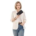 thumbnail image 3 of Wrangler Wristlet Wallet Women RFID Blocking Wallet, Card Cases & Money Organizers Large Capacity Bifold Clutch Wallets Ladies Female Card Cash Phone Wallets with ID Window, Black, 3 of 7