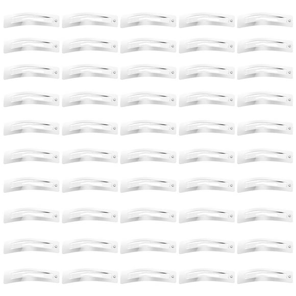 100pcs Snap Hair Clip Iron Hairpins DIY Hair Barrette Hair Clip Accessories