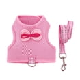 thumbnail image 2 of Guiexla 1 Set Pet Leash Comfortable Adjustable Small Pet Harness And Leash with Bow Decoration for Rabbit Cat Ferrets, 2 of 8