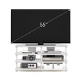 thumbnail image 5 of Furinno Econ Easy Assembly 4-Tier Corner TV Stand for TV up to 55-Inch, White/White, 5 of 6