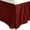 Burgundy, variant on 300 Twin Bed Skirt 100% Premium Combed Cotton Solid, Ivory