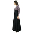 thumbnail image 2 of Bimba Women's Rayon Tie Waist Long Sleeve Casual Maxi Dress, 2 of 6