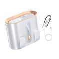 thumbnail image 3 of Ventilador de cintura colgando mini creativo liviano práctico práctico ventilador de cuerpo personal portátil para correr jardinería de verano para Beige, 3 of 8