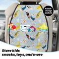 thumbnail image 5 of Pofeuu Japanese Carps Print 2 Pack PU Leather Kick Mat Back Seat Protector, Universal Car Seat Back Organizer, Waterproof Backseat Protector For Most Car, 5 of 8