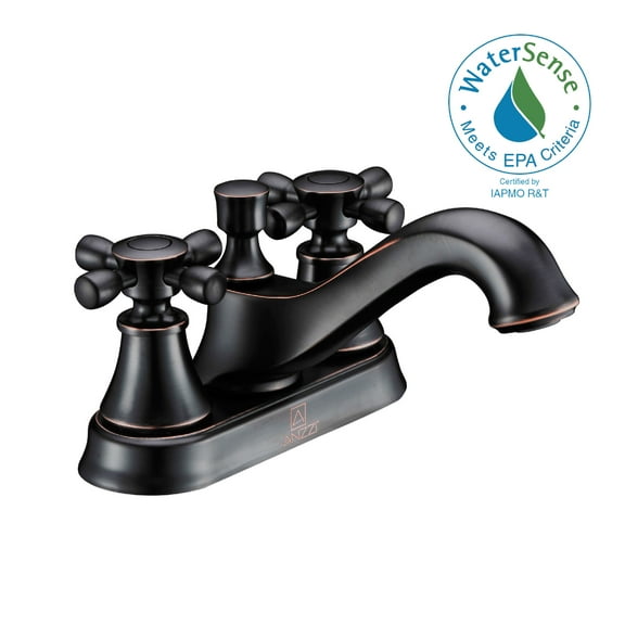 Major Series 4 in. Centerset 2-Handle Mid-Arc Bathroom Faucet in Oil Rubbed Bronze