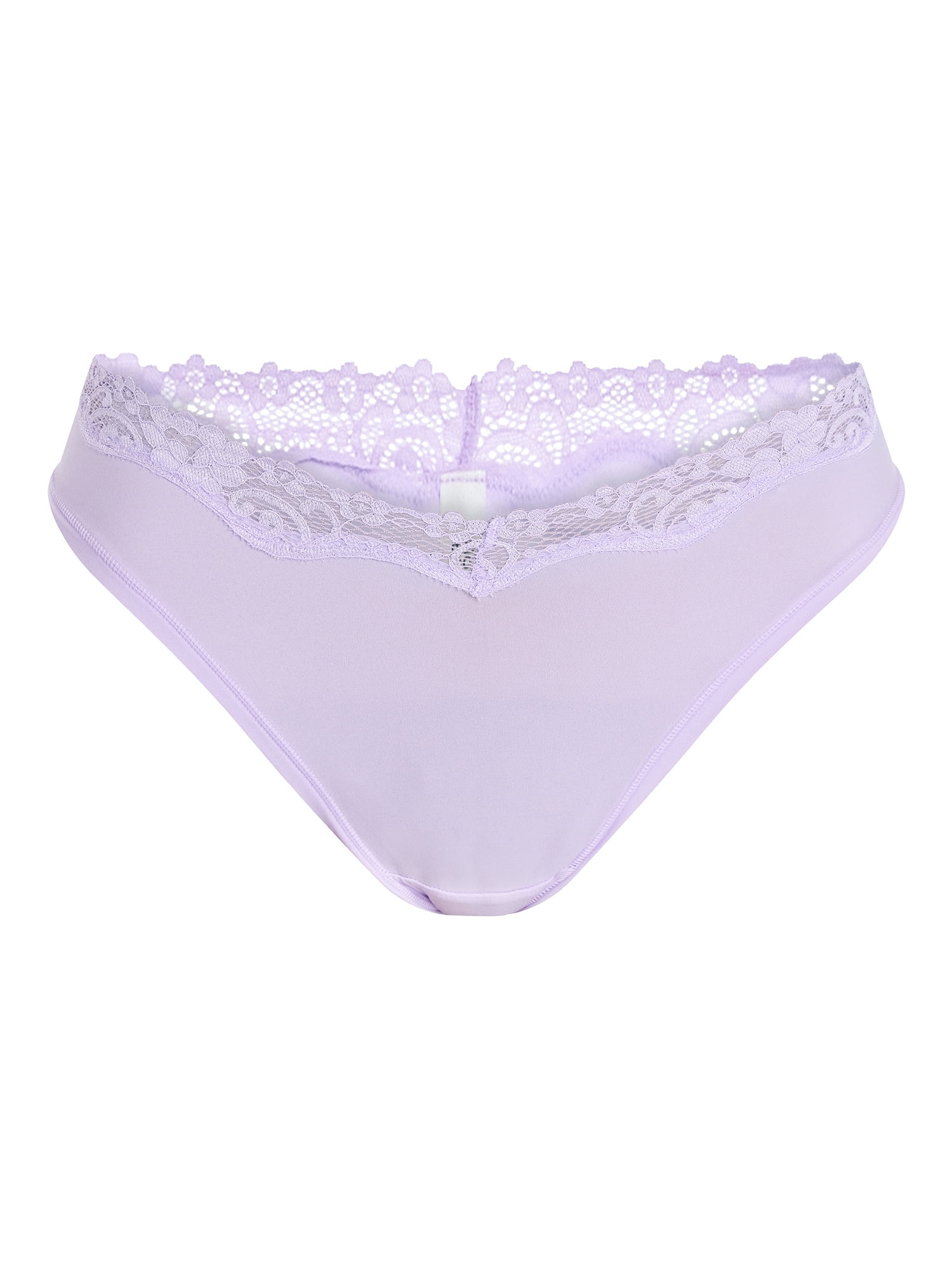 No Boundaries Fit Stretch Lace Thong Panties, 3-Pack, Women's XS-XXXL