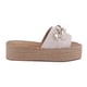thumbnail image 2 of 732-34 Sandalia Dama Mujer Blanco Plataforma 6 cm Cklass 732-34, 2 of 2
