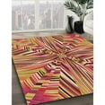 thumbnail image 3 of Ahgly Company Machine Washable Indoor Square Transitional Crimson Red Area Rugs, 5' Square, 3 of 7