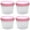 pink, variant on Freezer Containers with Screw On Lids, Stackable Reusable Food Storage Container, Airtight Plastic Storage Containers with Twist Top Lids for Food Sauce Jello Soup (4pcs, Multicolor,120ml)