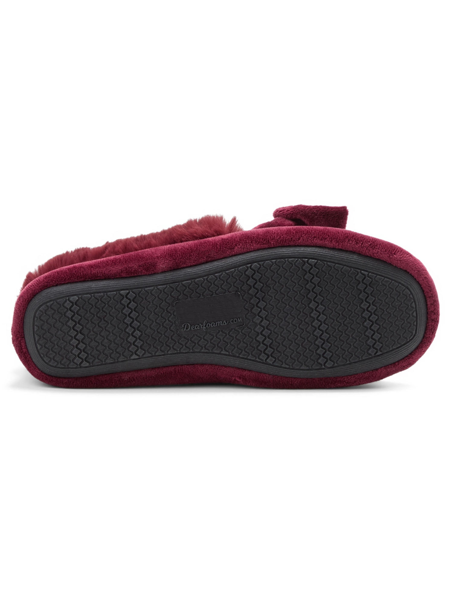 Dearfoams Cozy Comfort Women's Bow Moccasin Slippers