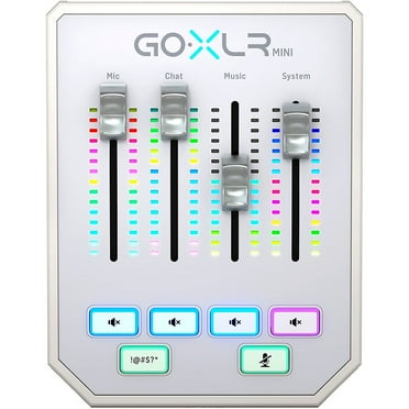 TC Helicon GoXLR Mini USB Streaming Mixer with USB/Audio Interface - White