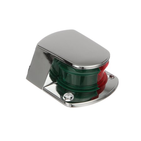 UPC: 0022697637536 | Attwood 6375D6 ZAMAK 1-Mile Sidelights  Bi-Color Combination  Deck Mount  Provides 1-Mile  225-Degrees Light Visibility  12V