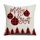 thumbnail image 2 of fundas de almohada de Navidad , funda de almohada de lino rústico para festividades,rojo y blanco, para sofá, sillón, decoración de Navidad(B)(4 piezas), 2 of 5