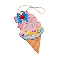 thumbnail image 3 of Letrero colgante de playa de arena con helado, adorno fácil de guardar, letrero de puerta de entrada de verano Feliz, 3 of 9