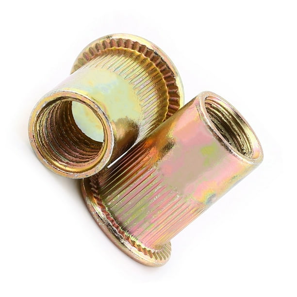 Tuercas Remachables, Tuercas Remachables de Inserción Métrica M3-M12 Rosca de Cabeza Plana Para Decoración de Muebles Automotrices