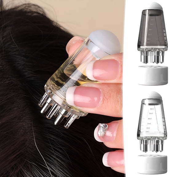 RAGUPEL 2026 New Scalp Oil Applicator | Hair Comb with Small Roller Ball | Head Scalp Guide Liquid Massage Brush for Hair Care with Oil at Home and Travel