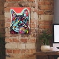 thumbnail image 5 of Epic Graffiti 'Curious Cat' by Dean Russo, Giclee Canvas Wall Art, 12"x16", 5 of 8