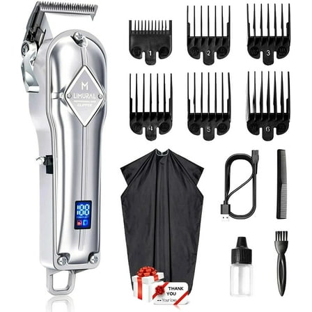 Limural All-In-One Rechargeable Trimmer Professional Cordless Men Hair Cutting Clippers Kit