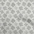 thumbnail image 1 of oneOone Rayon Gray Fabric Text Dress Material Fabric Print Fabric By The Yard 56 Inch Wide, 1 of 5