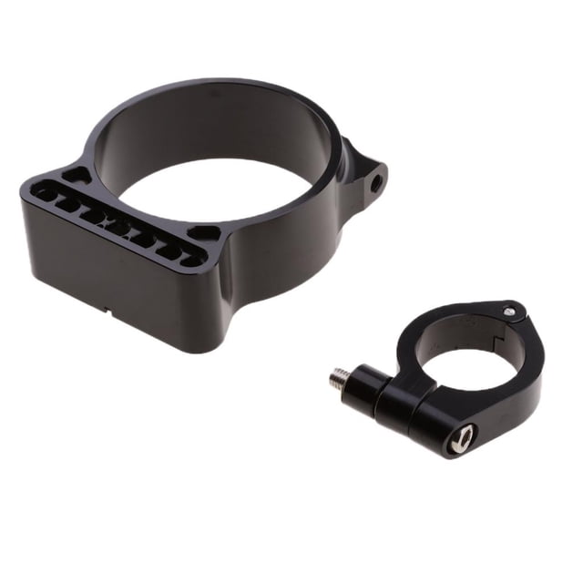 2pcs Soporte de Montaje de Soporte Lateral de CNC Aluminio à moto Resistencia, Negro DYNWAVEMX Soporte CNC Speedo