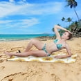 thumbnail image 6 of Dreamtimes Yellow Sunflower Beach Towel Quick Dry Absorbent Bath Towels Sandproof Lightweight Towel for Gym Yoga Sports Swimming- 30x60in, 6 of 7
