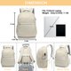 thumbnail image 3 of Mochila Bluboon para mujer con compartimento para portátil de 15,6 pulgadas, 3 of 8