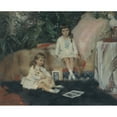 thumbnail image 2 of Albert Edelfelt 24x20 Black Ornate Framed Double Matted Museum Art Print Titled: The Grand Dukes Boris and Kirill Vladimirovich as Children (1881), 2 of 5