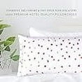 thumbnail image 6 of Elegant Comfort Ultra Soft Set of 2 Hearts Pint Pillowcases - 1500 Series Hotel Quality Microfiber, Soft and Smooth Envelope Closure 2-Piece Pillow Covers - Standard/Queen, Valentina, 6 of 6