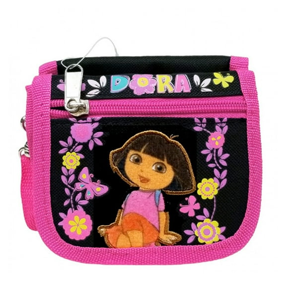 Dora the Explorer Flower Black String Wallet #A02778