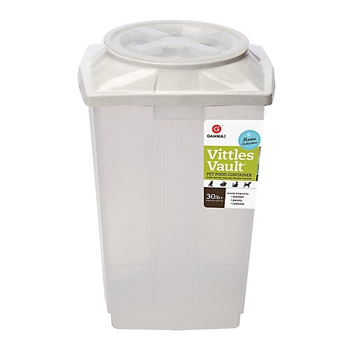 Gamma2 Vittles Vault Home Pet Food Storage Container, Grey, 40 Lb