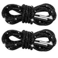 thumbnail image 2 of 2PCS Rhinestone Shoe Laces,Round Glitter Shoes Laces for Sneakers,Crystal Bling Diamond Rope Shoe Strings,Crystal Bling Blings Shiny Round Shoes Lace for Sweatpants Shorts Crystal Hoodies(Black), 2 of 9