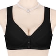 thumbnail image 4 of Fancifize Womens Wireless Front Closure Daisy Bra Push Up No Underwire Full Coverage Breathable Comfort Everyday Bralette, 4 of 5