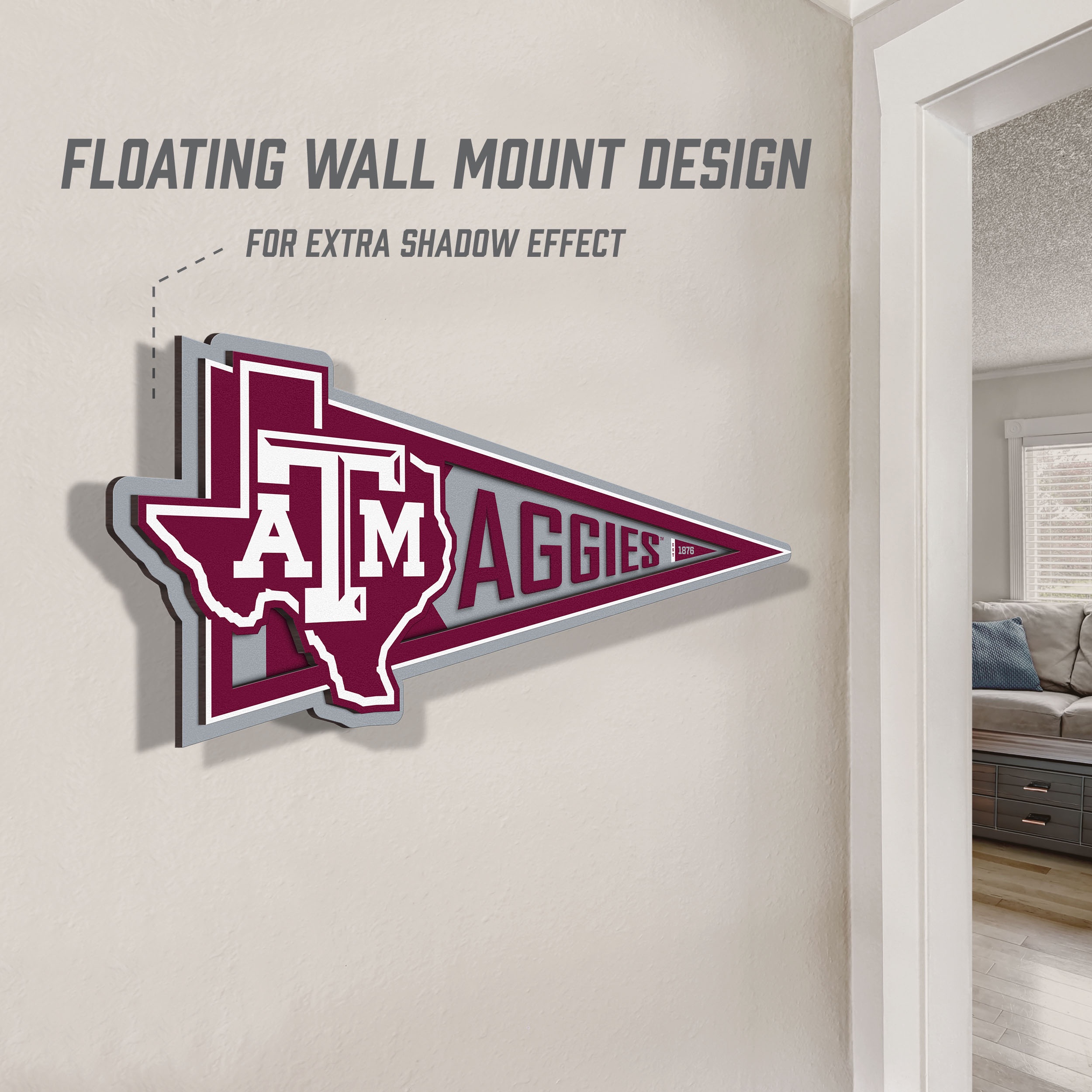YouTheFan NCAA Texas A&M Aggies Pennant Sign