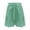 Green, variant on Patlollav High Waisted Linen Shorts for Women Lightweight Summer Beach Paper Bag Shorts with Pockets