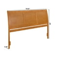thumbnail image 7 of AFI Portland King Sleigh Solid Wood Panel Headboard, Light Toffee, 7 of 7
