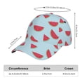 thumbnail image 2 of Sikiie Watermelon Unisex Vintage Washed Unstructured Baseball Cap Soft Cap Adjustable Unisex Baseball Hat Dad Hat, 2 of 6