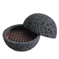thumbnail image 1 of Volcanic Stone Sushi Plate - Japanese Melamine Appetizer Dish for Seafood & Sashimi Presentation, 1 of 5