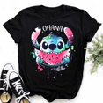 thumbnail image 1 of Disney Stitch Anime Mujer Moda Dibujos Animados Verano kawaii Top Camisetapangjing, 1 of 4
