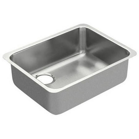 Moen G18195L Single Basin Undermount Steel Kitchen Sink