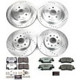 thumbnail image 3 of PowerStop Front and Rear Z26 Street Warrior Carbon-Fiber Ceramic Brake Pad and Drilled and Slotted Rotor Kit Fits: CADILLAC Select Models K7000-26, 3 of 9