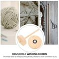 thumbnail image 6 of OATIPHO 1Pc Beige Wooden Yarn Storage Holder Rotatable Sewing Thread Rack for Crafting, 6 of 8